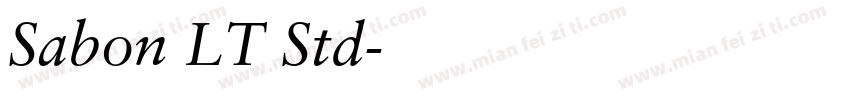 Sabon LT Std字体转换